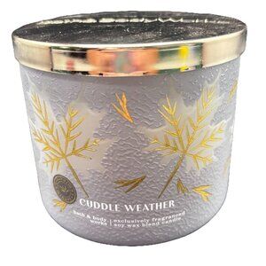 Bath & Body Works Cuddle Weather 3 Wick 14.5 oz Fall Gingerbread Cozy Blanket